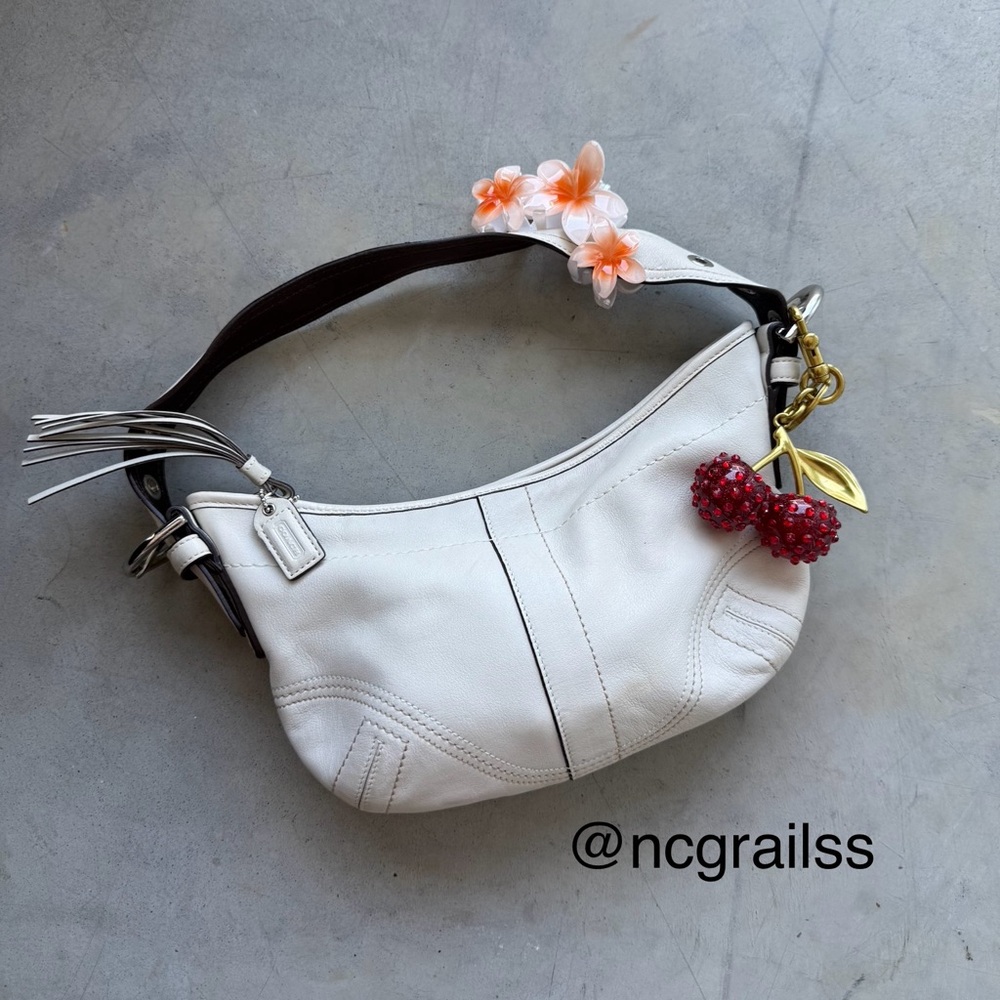Vintage coach leather mini bag